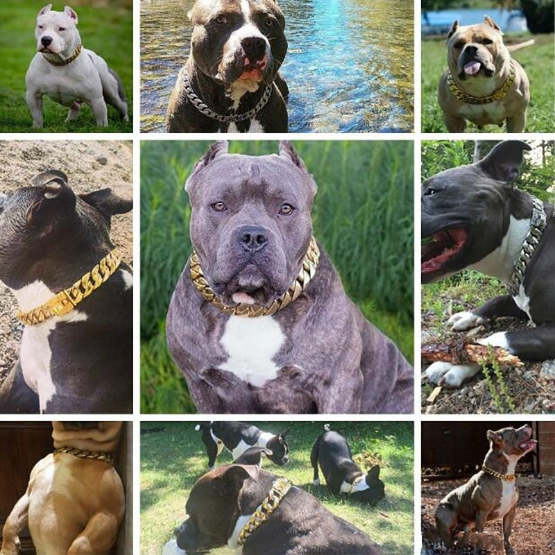 32MM Strong Metal Dog Chain Collars-3